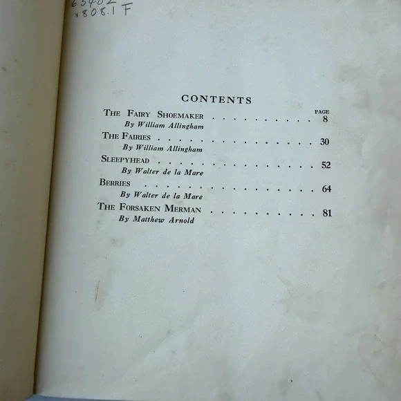 The Fairy Shoemaker Fairy Poems Boris Artzybasheff 1928 1st Ed. Illustrated Book - Picture 2 of 16